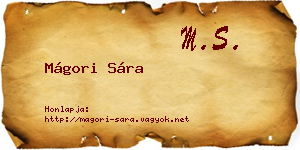 Mágori Sára névjegykártya